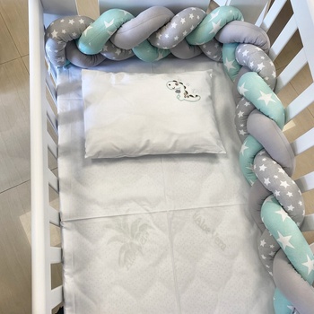 Дейзи Нов Плетен обиколник 240см Мента/Сиво