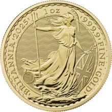 The Royal Mint zlatá minca Britannia 2025 1 oz