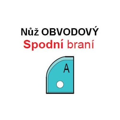 VBD pro VP-75 - Profil A obvodový, Spodní braní (1ks)
