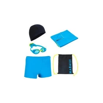 Nabaiji plávacia sada 100 Start modrá-čierna- tyrkysová