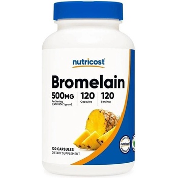 Nutricost Bromelain, 500 mg, 120 капсули, Nutricost (67003 (234101) NC)