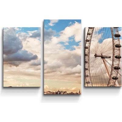 Sablio Obraz - 3-dílný London eye - 75x50 cm