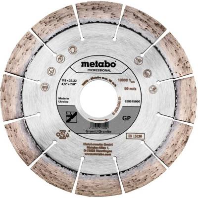 Metabo Diamantový rezný kotúč 115 x 22.23 mm 628575000