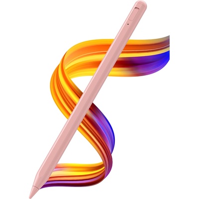 Techsuit Stylus Pero AC10SH pre iPad – Bluetooth, Type-C, 125mAh, Palm Rejection, Vymeniteľná Apple Nib – Vintage Ružová