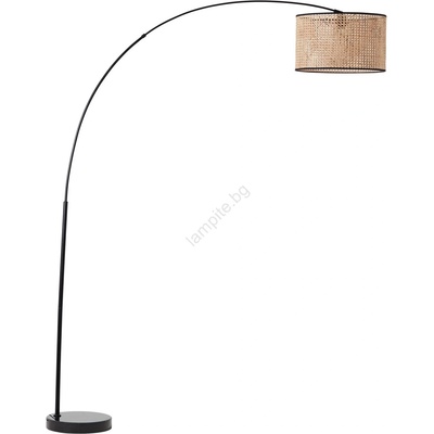 Brilliant - Подова лампа WILEY 1xE27/60W/230V черна/бежова (BI0261)