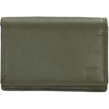 Double-D Zelená praktická kožená peňaženka Collect