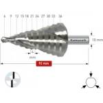 Karnasch Стъпално свредло Ø 6-36 mm (x 4 mm), HSS-XE без покритие, 2x спирален канал (1498)