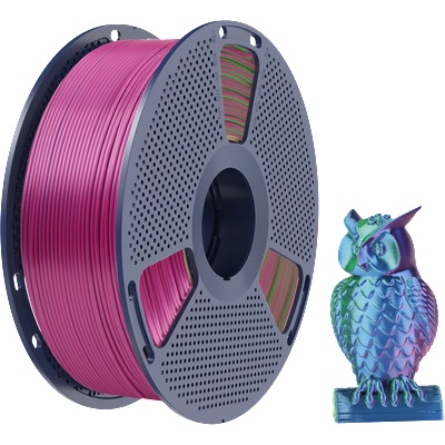 SUNLU Silk PLA+ Tri-Color Blue Green Purple - 1, 75 mm / 1000 g (6933582309428)