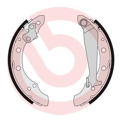 BREMBO Sada brzdových čelistí S85511