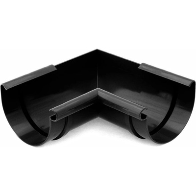 Bryza PVC Vnútorný roh 75 mm čierny