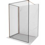 Mexen Kioto преграда за душ тип Walk-in 120 x 120 см, черна рамка, розово злато - 800-120-212-60-70-120 (800-120-212-60-70-120)