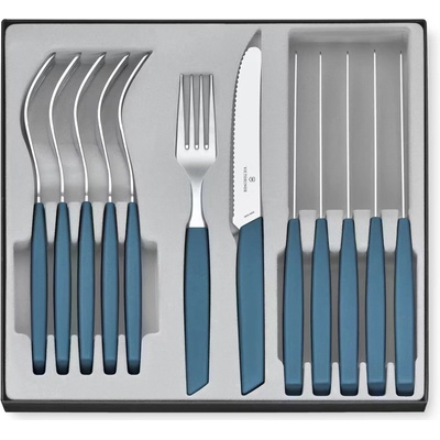 Victorinox Swiss Modern Príborová sada nevädzová modrá 12 ks