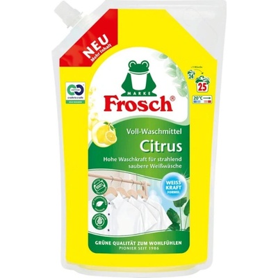 Frosch prací gel na bílé prádlo se silou citrusů 1,5 l 25 dávek