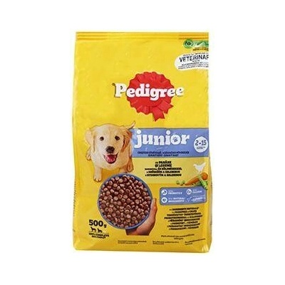 Pedigree Junior Medium & Large drůbeží se zeleninou 0,5 kg