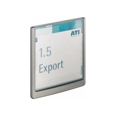 Informačná tabuľka, 149x148,5 mm, DURABLE CLICK SIGN, sivá