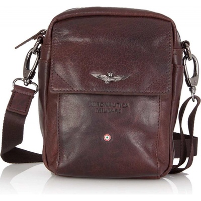Aeronautica Militare taška na rameno-opasek Vintage AM-307-25 2 L hnědá