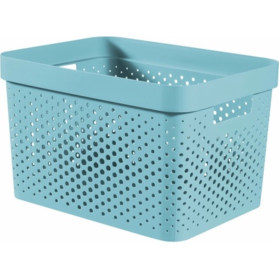 Curver Infinity 17 l Úložný box 36 x 27 x 22 cm, recyklovaný plast, modrý 04740-W19
