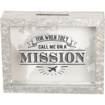 Kovová pokladnička Mission 18*5*14 cm