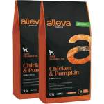 Alleva NATURAL кучешка с пилешко и тиква за възрастни средни 2 x 12 кг
