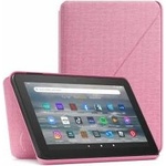 Amazon Fabric Case for Fire 7 Tablet (Compatible with 12th Generation Tablets Only, 2022), Pale Pink - 53-028306