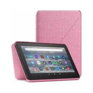 Amazon Fabric Case for Fire 7 Tablet (Compatible with 12th Generation Tablets Only, 2022), Pale Pink - 53-028306