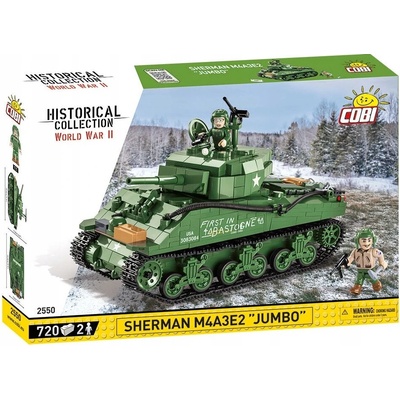 Cobi 2550 World War II Americký ťažký tank Sherman M4A3E2 JUMBO