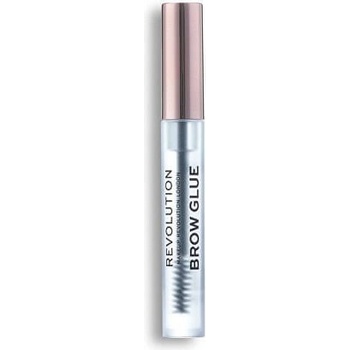 Makeup Revolution Brow Glue transparentní fixační gel na obočí 3 ml