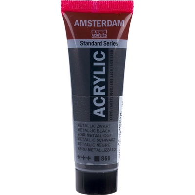 Amsterdam Standard akrylová farba 850 metallic black 20 ml