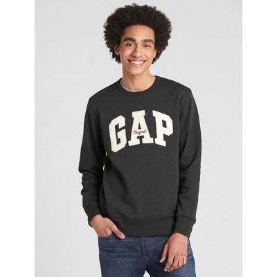 GAP CrewNECK Logo mikina tmavě šedá