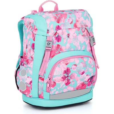 Topgal Твърда ученическа раница тип кутия kira Нежнорозви цветя