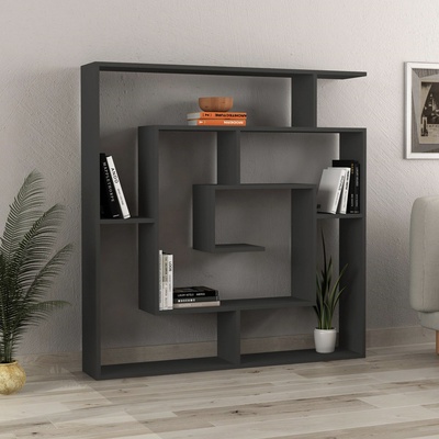 TopMebel Библиотека Labirent TopMebel от меламин в антрацит 125x22x129cm