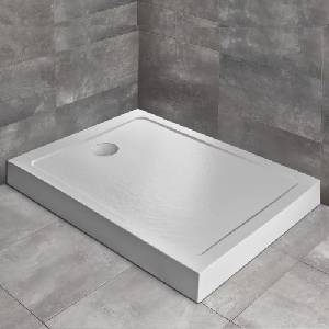 Radaway Правоъгълно душ корито Radaway Doros F Compact Stone 150x90 см акрил бяло (SDRFP1690-05-04S)