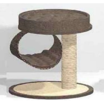 Image 1 of Valenger - Скрачер с с място за лягане кафяв 40 / 40 / 50cm