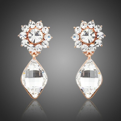 Francesca Petrucci Swarovski Elements Geonna E0173 Bílá/čirá