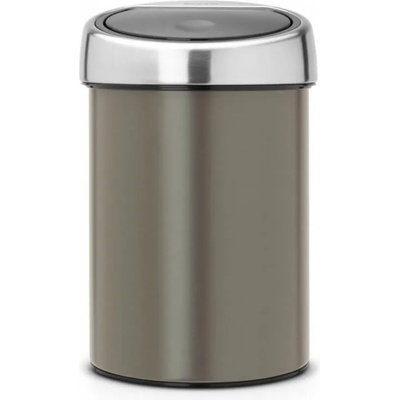 Brabantia Кош за отпадъци с докосване TOUCH BIN 3л, платина, Brabantia (BRAB364464)