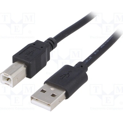 Akyga AK-USB-04 USB 2.0, USB A vidlice, USB B vidlice, niklovaný, 1,8m