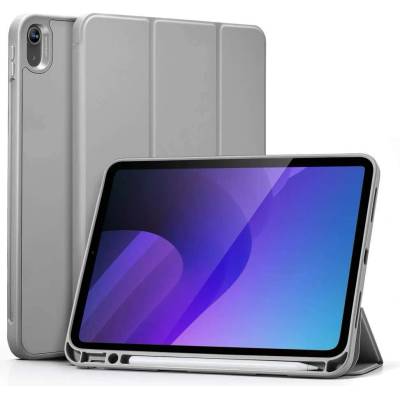 ESR Rebound Pencil Case - полиуретанов калъф с поставка и отделение за Apple Pencil за iPad 10 (2022) (сив)