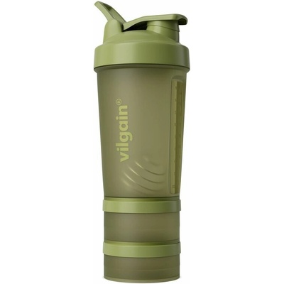 Vilgain Shaker Pro 2Go – Moss 450 ml + 150 ml + 100 ml – Zbozi.Blesk.cz