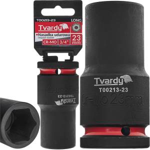 Tvardy Ударна вложка удължена 3/4" 6-стен 23mm CR-MO 82142 (T00213-23)