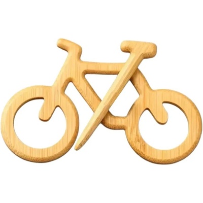 Gaira Drevená brošňa Bicykl 3905