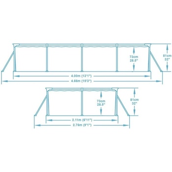 Bestway Steel Pro 4 x 2,11 x 0,81 m 56405