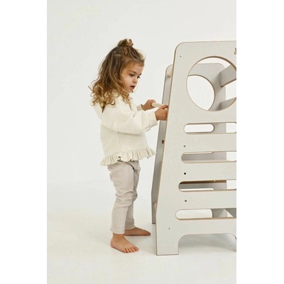 BabyWood Učiaca veža Kitchen Helper M grey