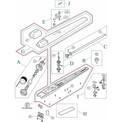 SPCG013800 kit korpusu pre TOONA5...