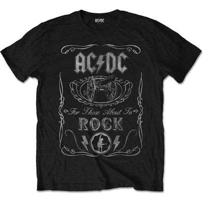 AC/DC tričko Cannon Swig Vintage čierne