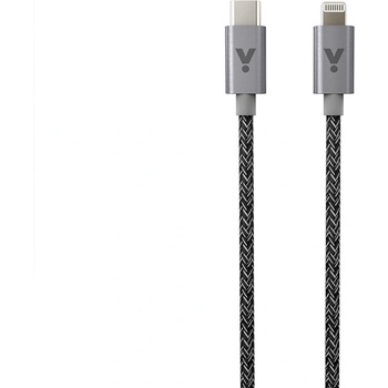 iSTYLE FABRIC BRAIDED CABLE USB-A to Lightning 1.8m 2020 - space grey (K-PL9915101300185)