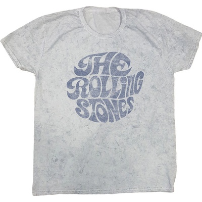 The Rolling Stones tričko 70's Logo biele