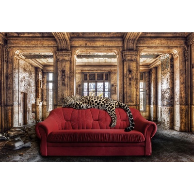 imageLAND СТЪКЛЕНА КАРТИНА relaxing leo (753696)