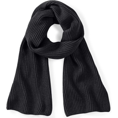 Beechfield pletená šála Metro black