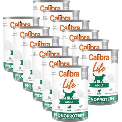 Calibra Dog Life Adult Duck with Rice 12 x 400 g