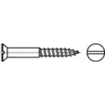 TOOLCRAFT TO-5446881 skrutka so zápustnou hlavou 3 mm 8 mm drážka DIN 97 mosaz 200 ks